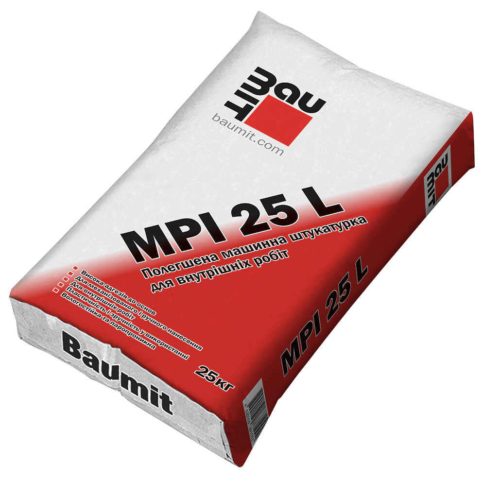 Штукатурна суміш Baumit MPI 25 L - Леодім Штукатурна суміш Baumit MPI 25 L