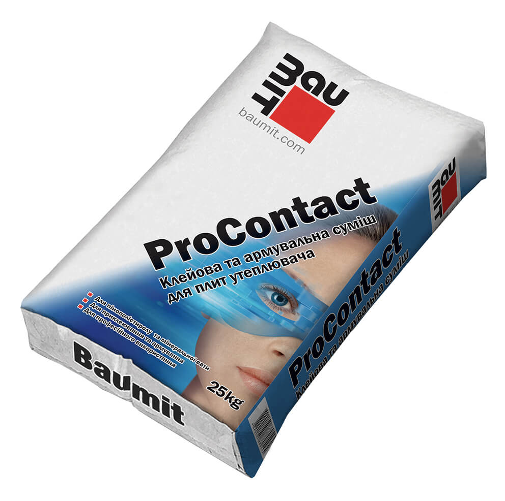 Професійна клей-шпаклівна суміш Baumit ProContact - Леодім Професійна клей-шпаклівна суміш Baumit ProContact