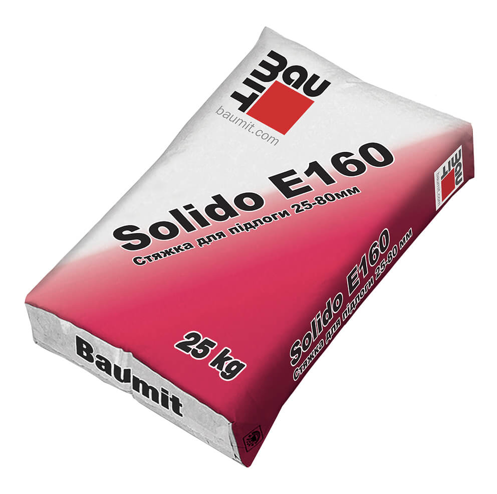Цементно - піщана стяжка Baumit Solido E160 - Леодім Цементно - піщана стяжка Baumit Solido E160
