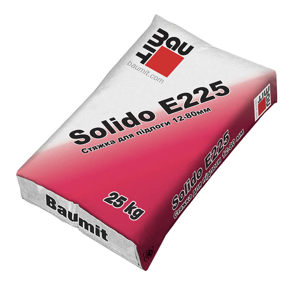 Цементно - піщана стяжка Baumit Solido E225 - Леодім Цементно - піщана стяжка Baumit Solido E225